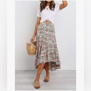 Floral Midi Skirt